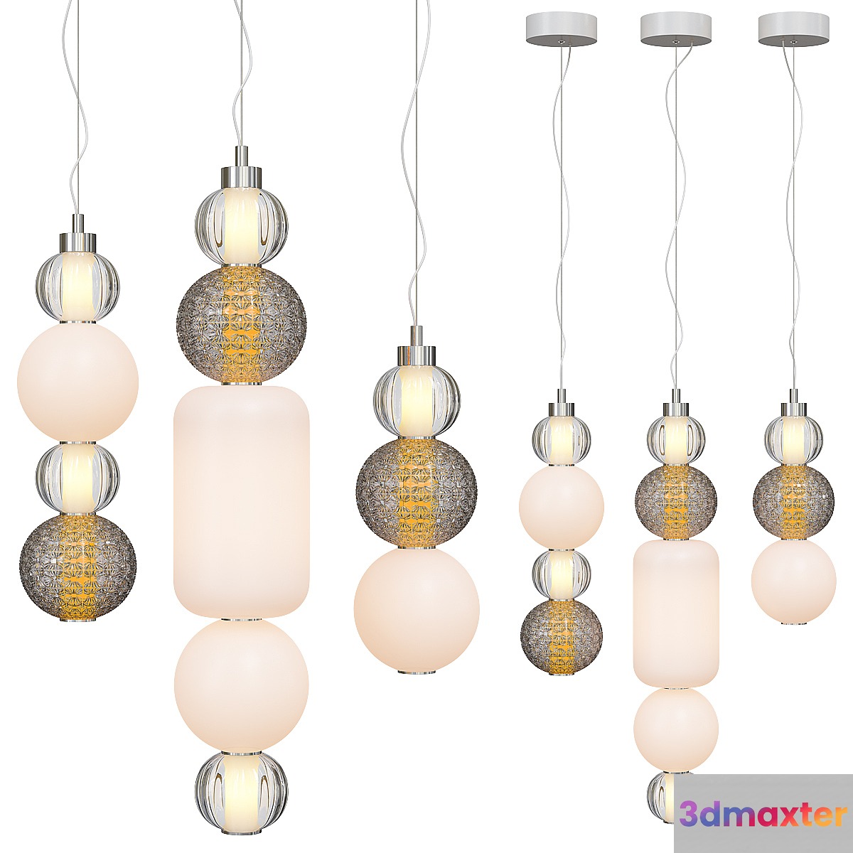 Suspension Lamp Aimabla Light Set 3D Max