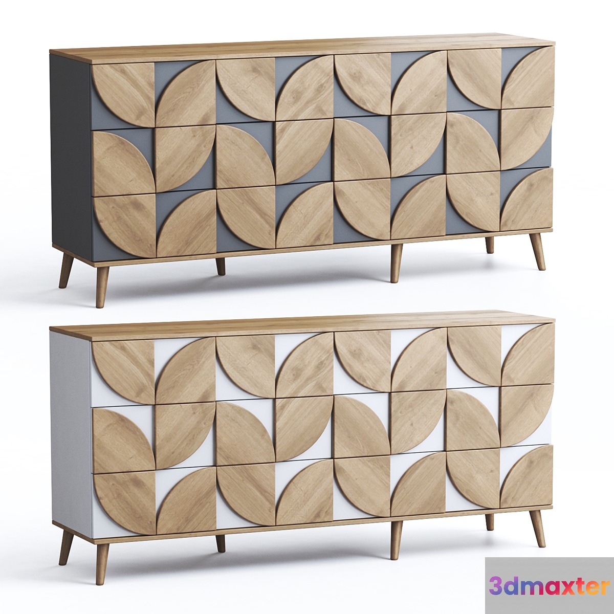 Chest of drawers Modern-2 - No.2 3D Max