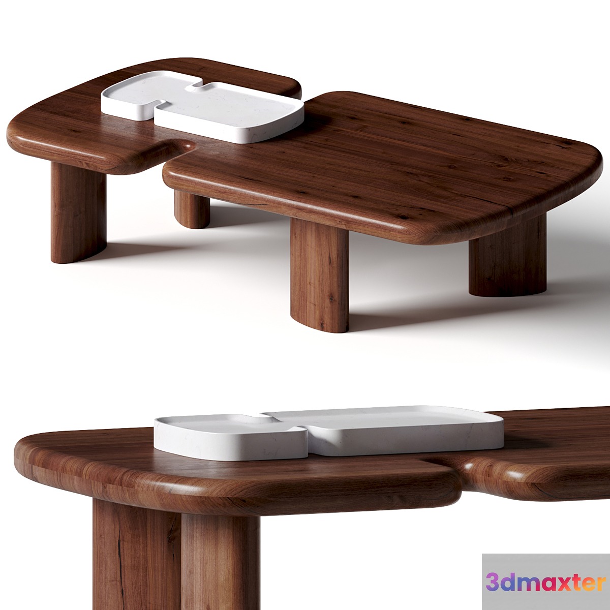 Bicephale by Ralph Pucci coffee table 3D Max