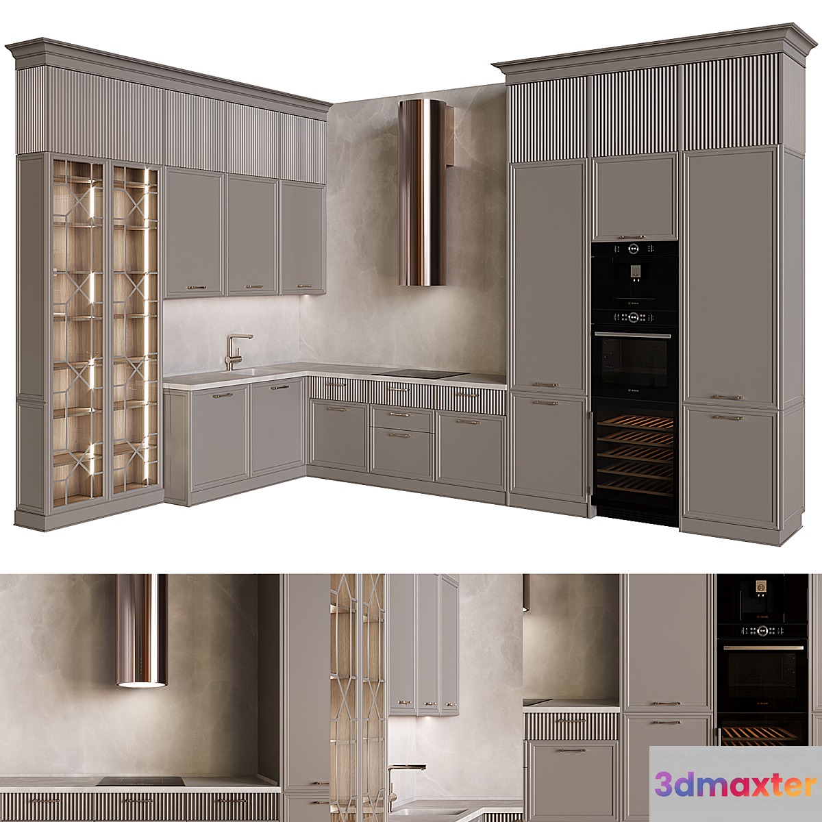 Neoclassical kitchen 39