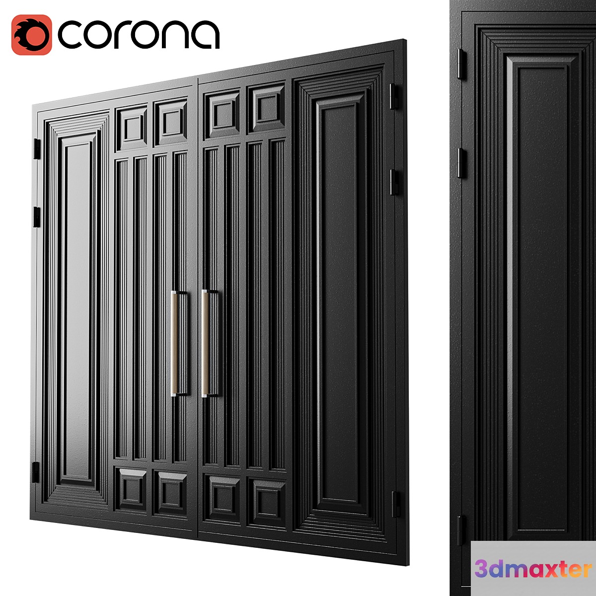 Gate black loft 01 3D Max