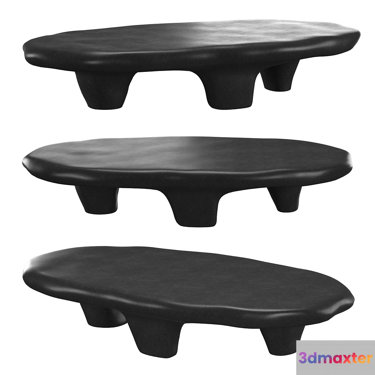 BLACK TRIPOD COFFEE TABLE 3D Max