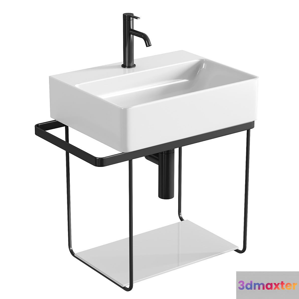 Duravit DuraSquare hand washbasin - No.2 3D Max