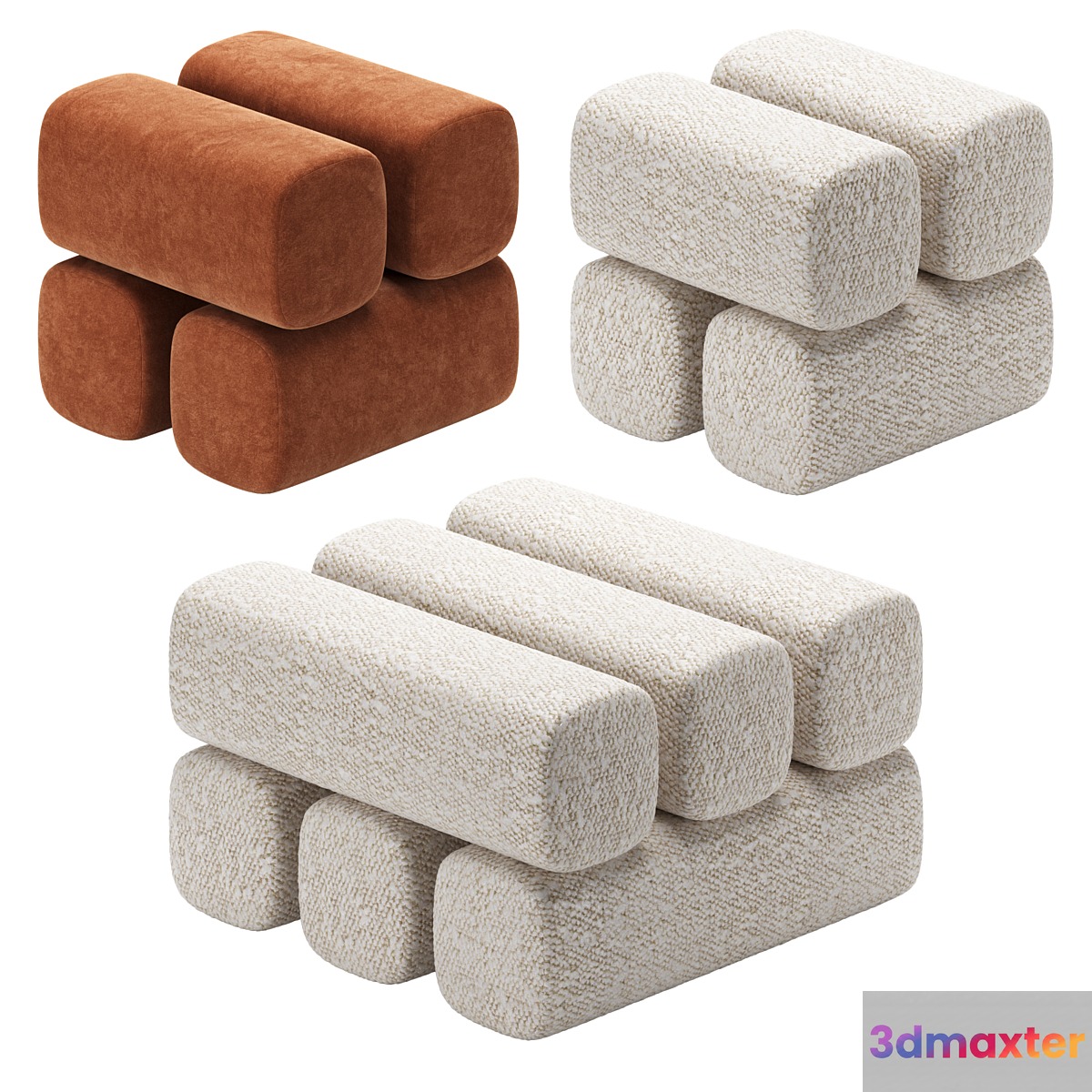 DROVA | Pouf by Woo Furniture 3D Max