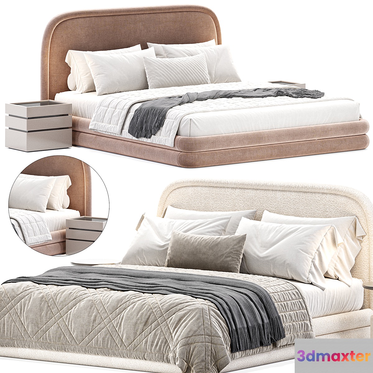 Mendosa Bed By Laredoute 3D Max