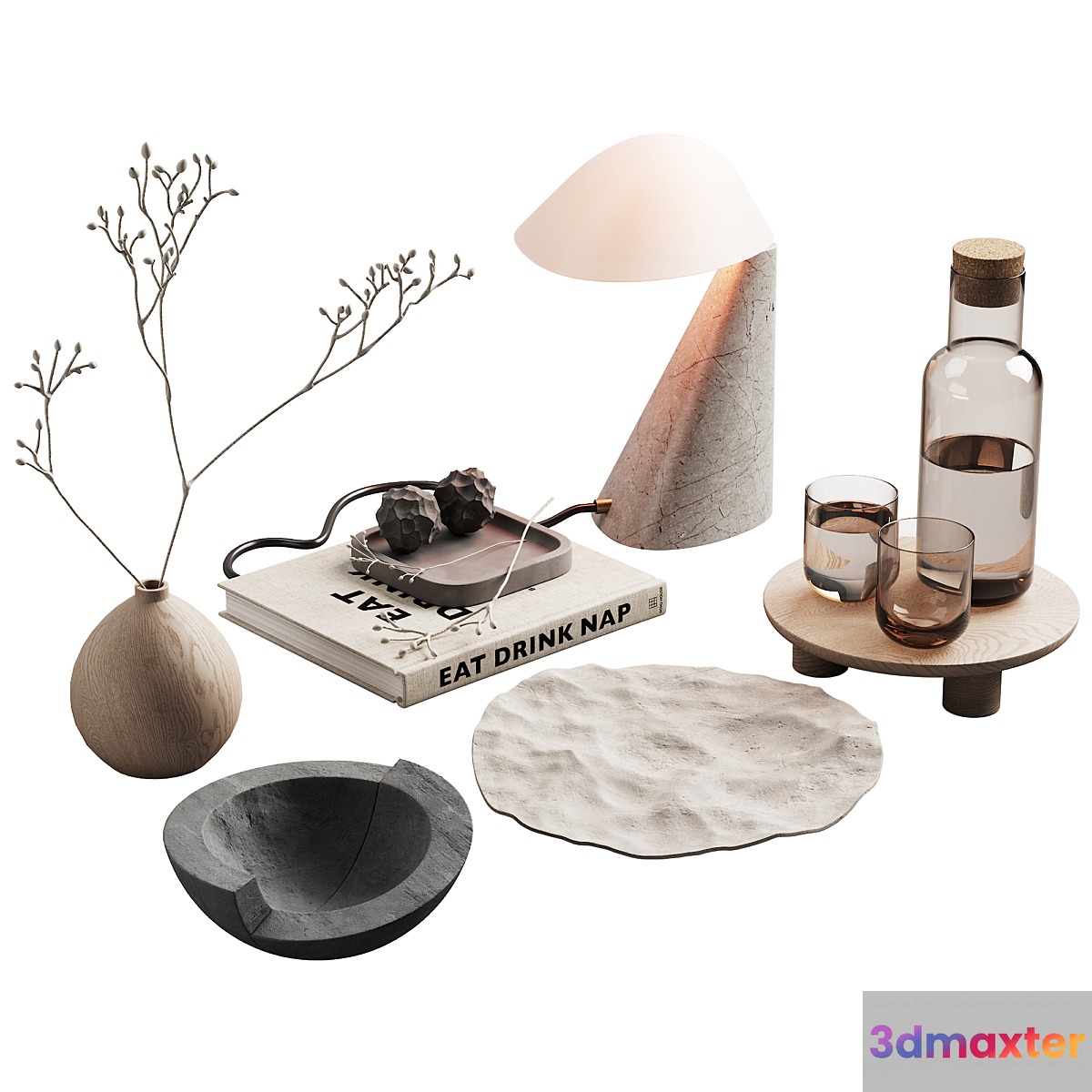 371 decorative set 039 japandi accessories kit 01