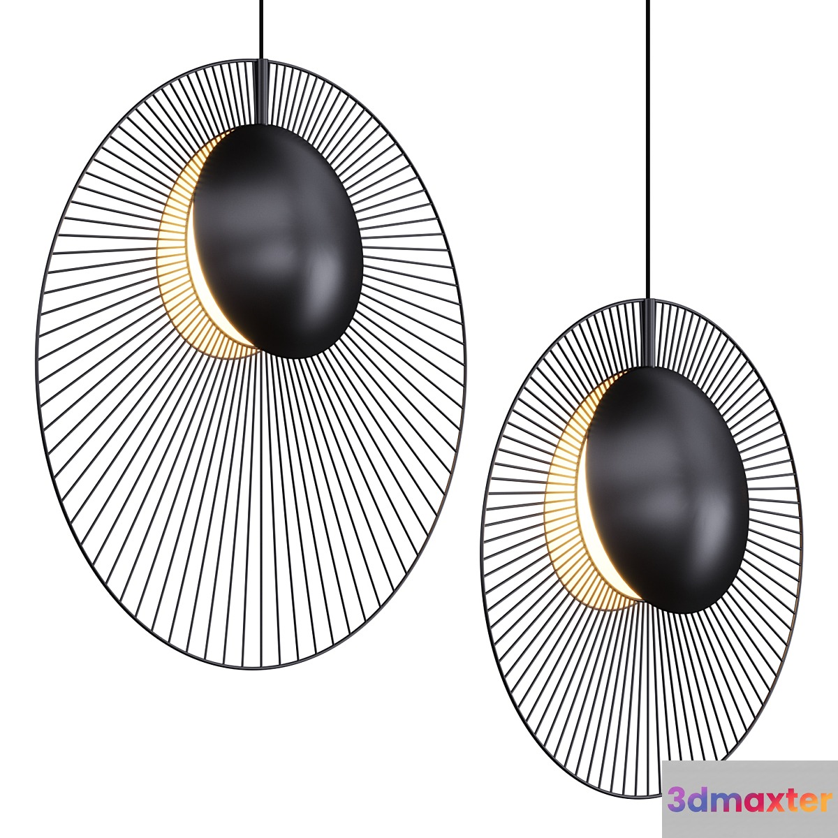 Pendant lamp MAGDALENA BLACK Lampatron