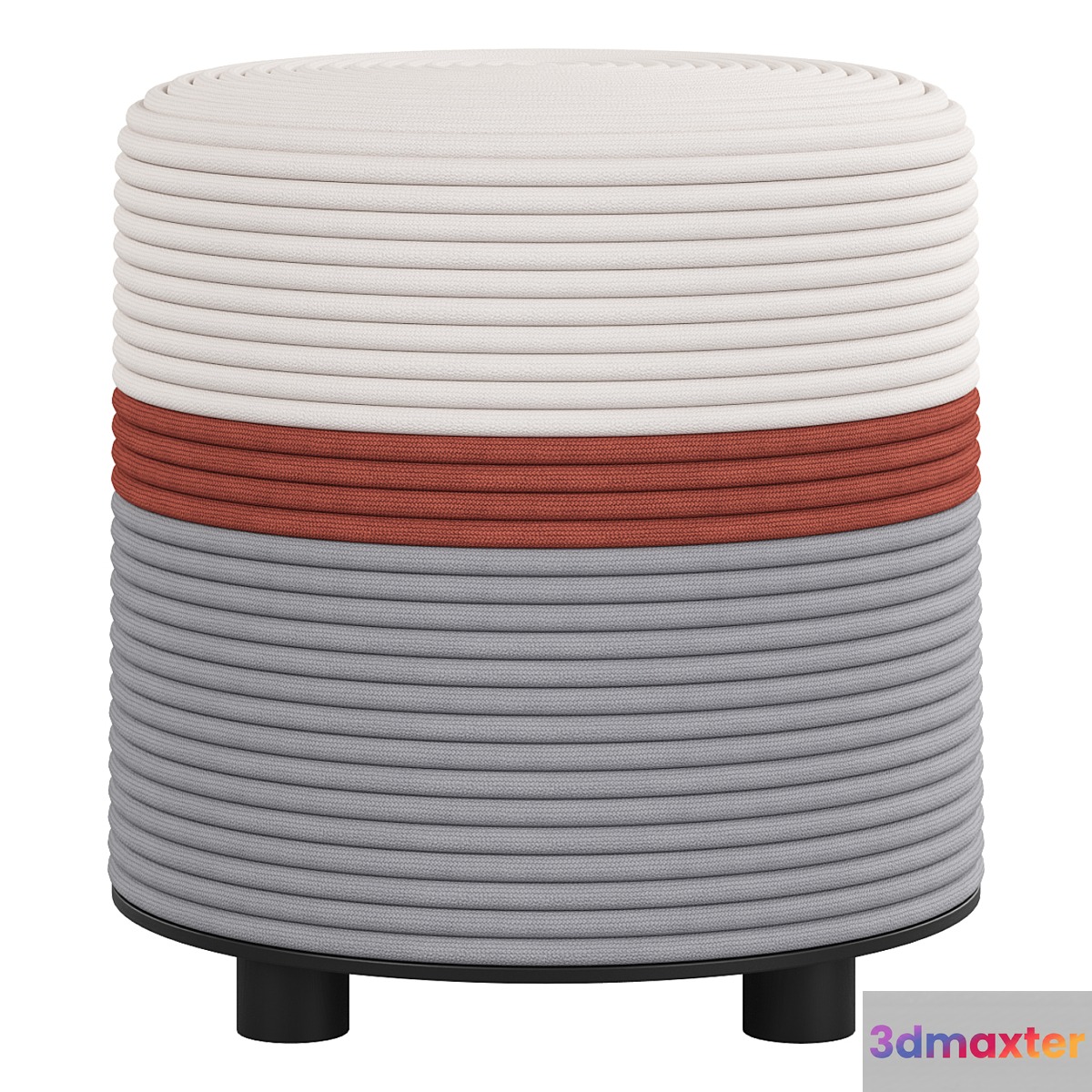 Andrin pouffe 3D Max