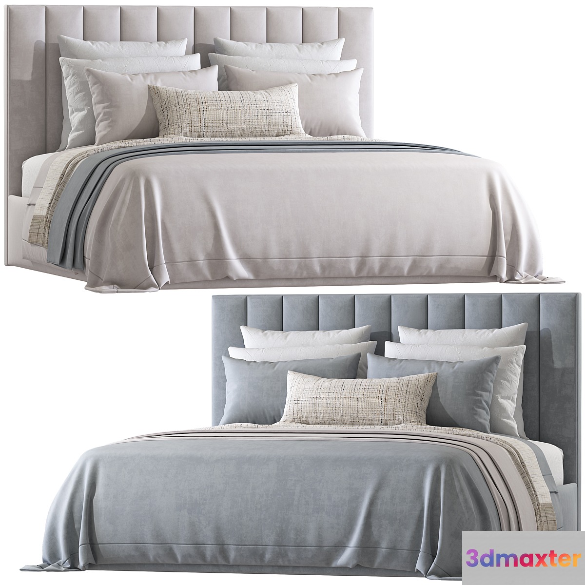 Double bed 170 3D Max