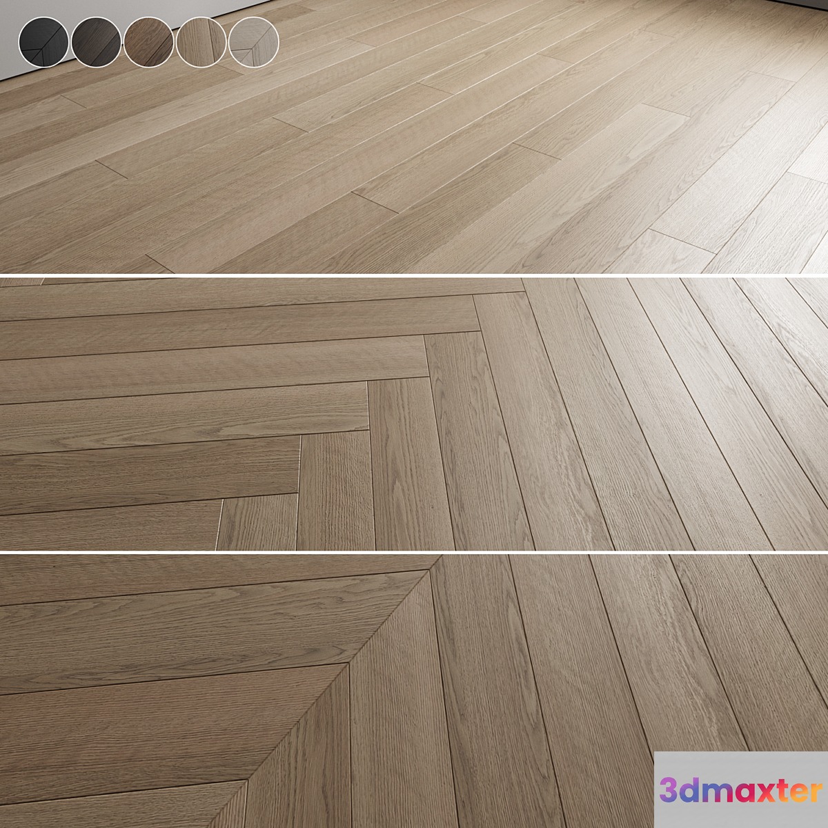Oak Floor 043 3D Max