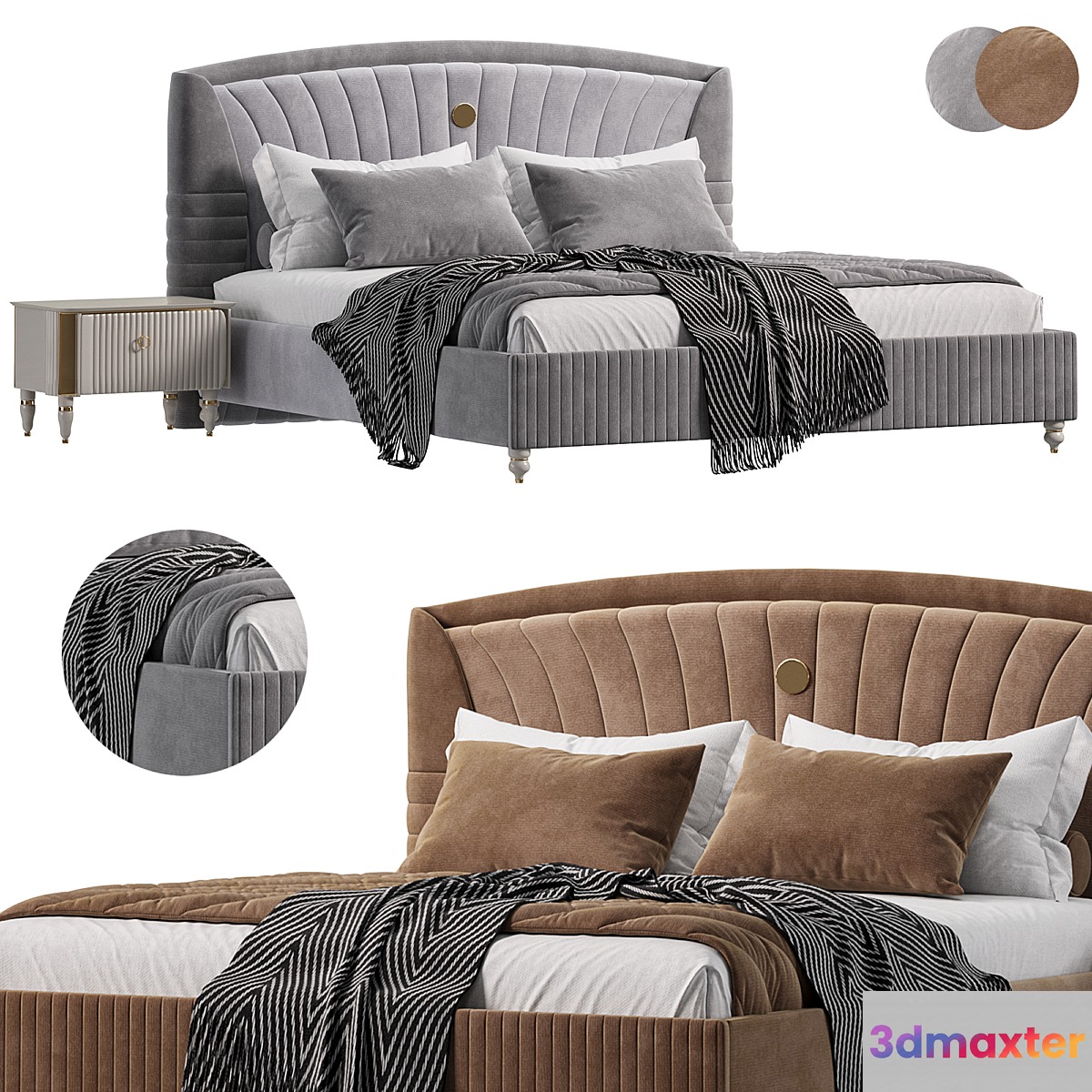 Mercan Luxury Bed By Evgor luxury
