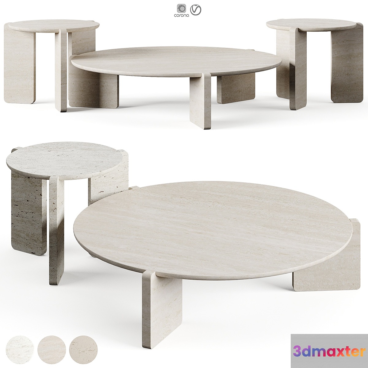 Gianfranco Ferre Home Greenwich Coffee Table 3D Max