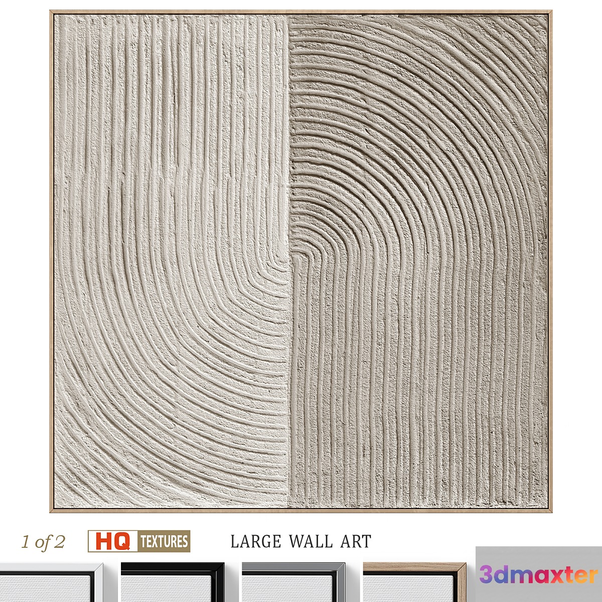 Large Wabi-Sabi Relief Plaster Wall Art C-909