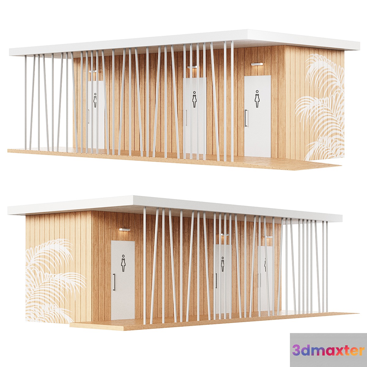 Public toilet 4 3D Max