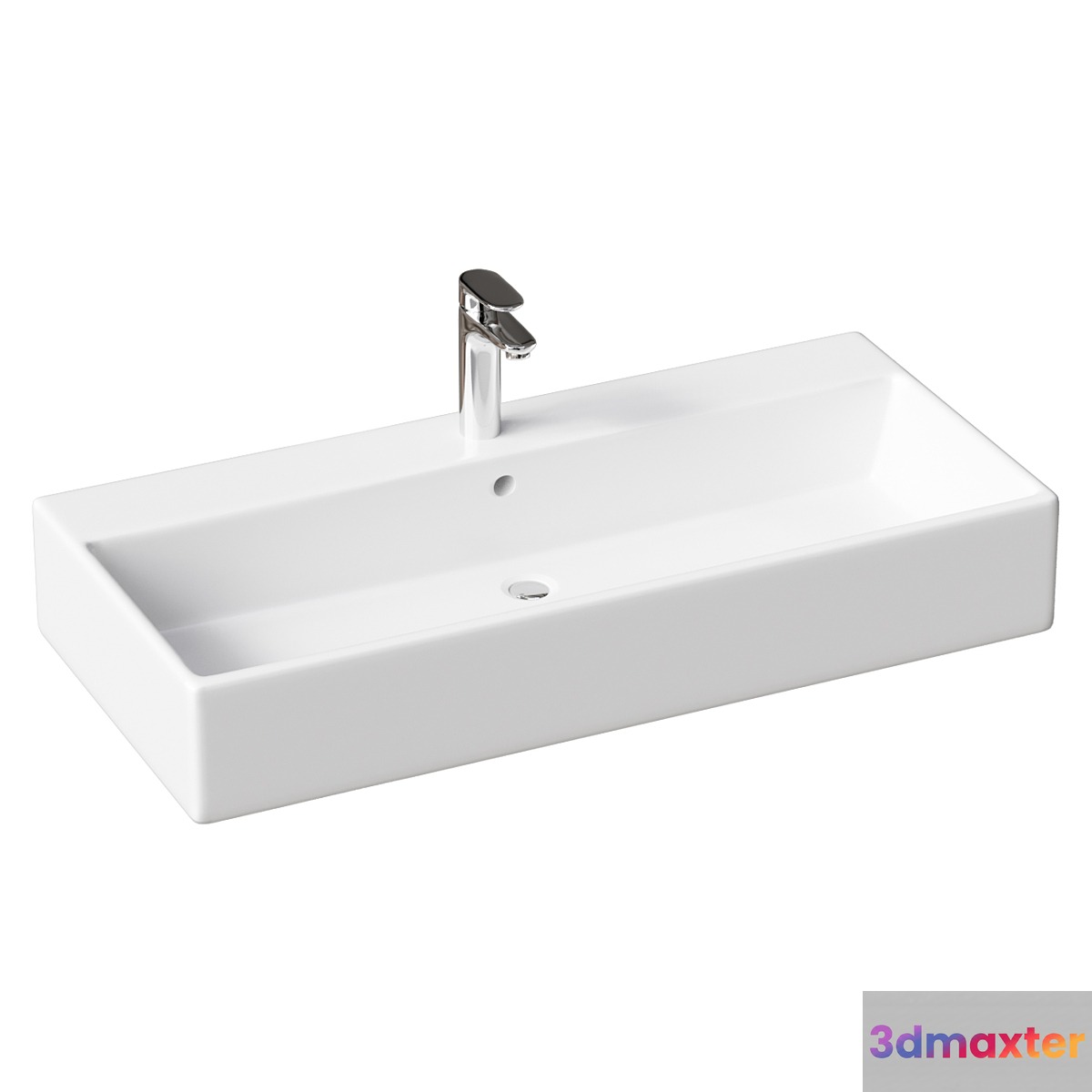 Surface_hung washbasin Duravit Vero 0454100044 3D Max
