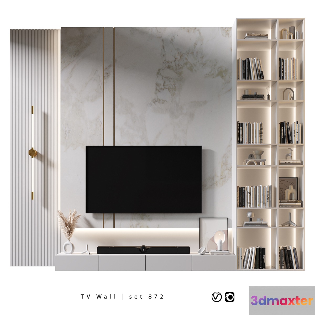 TV Wall | set 872 3D Max