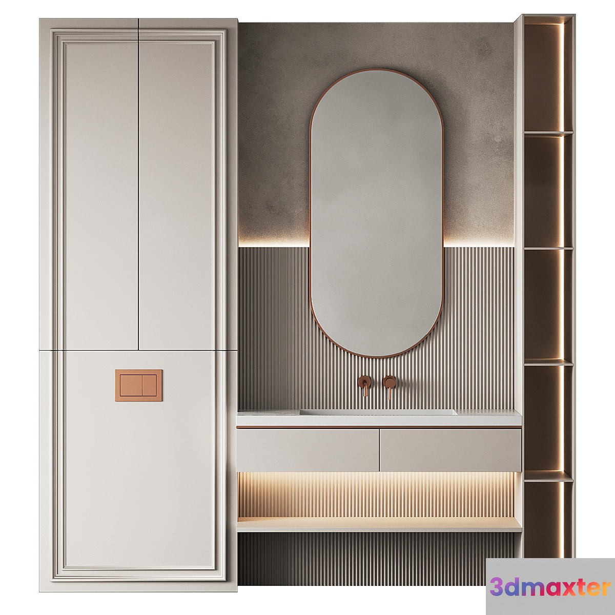 Bathroom furniture 19 - No.2 3D Max