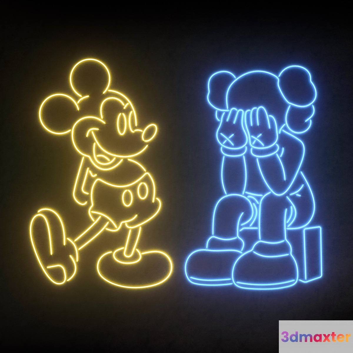 Light modules Set 145 Neon 3D Max