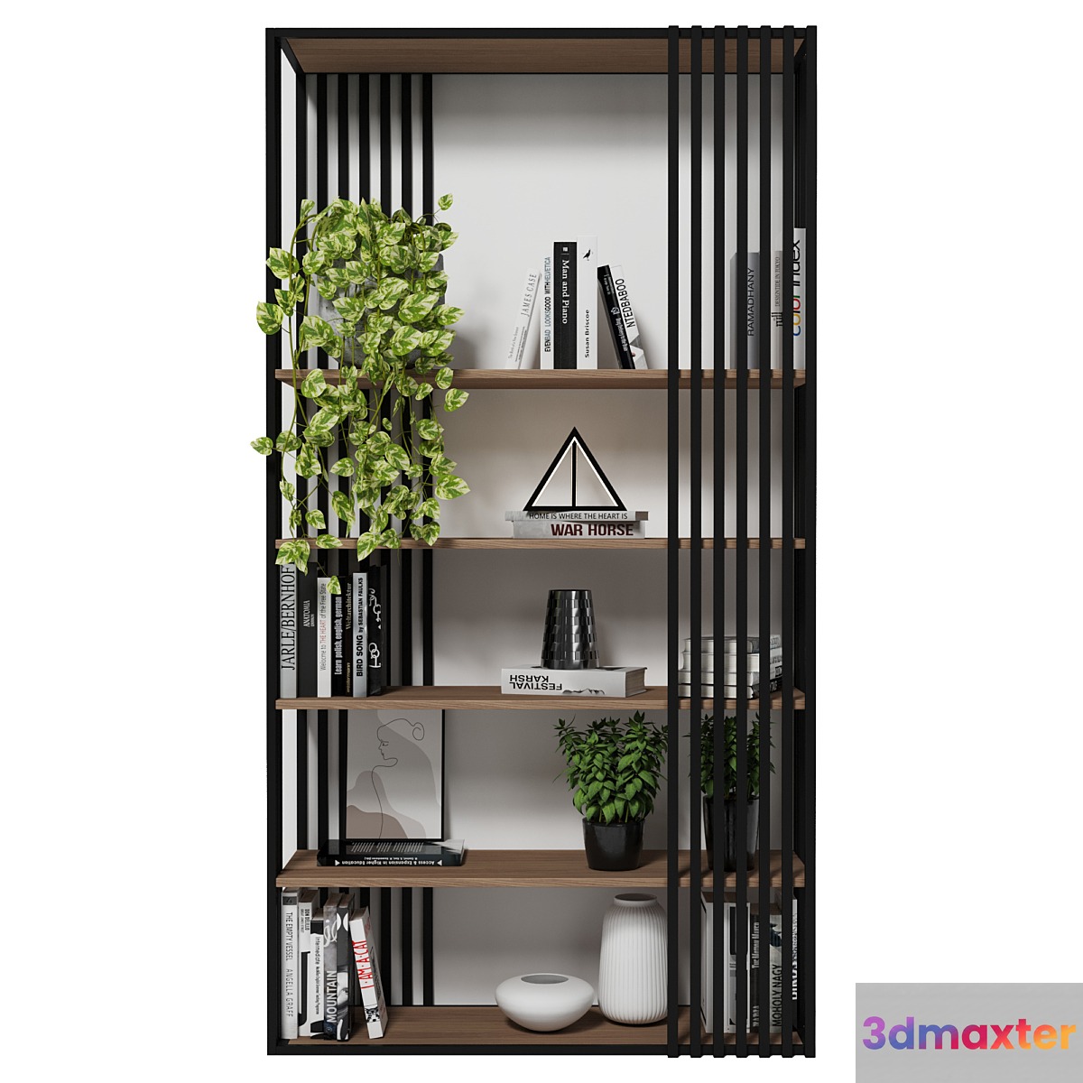 Rack and Bookcase 90 3D Max