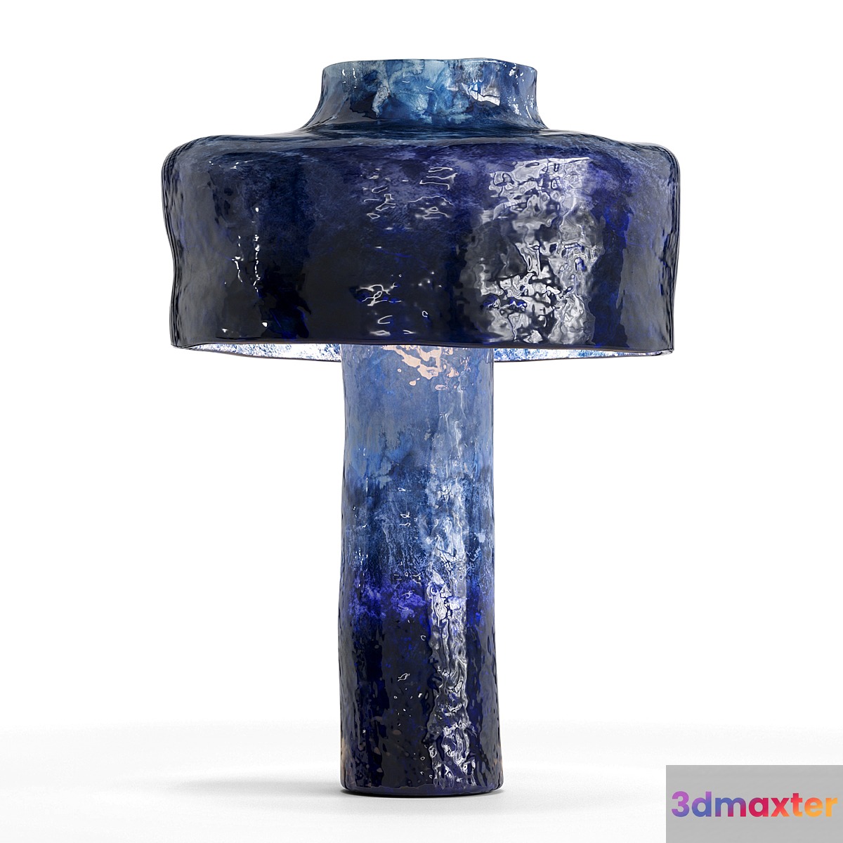 blue ceramic table lamp 3D Max