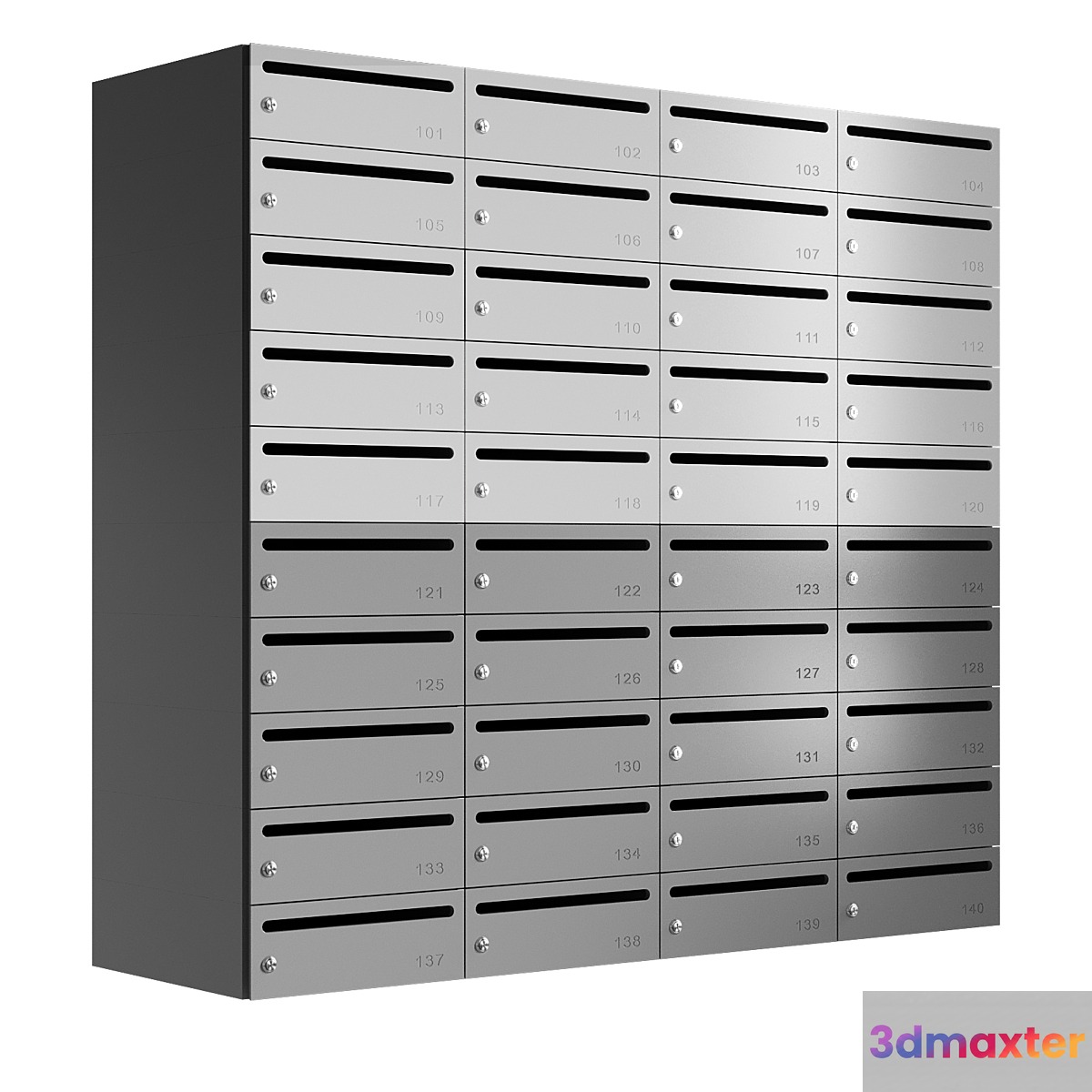 Mailboxes 3D Max