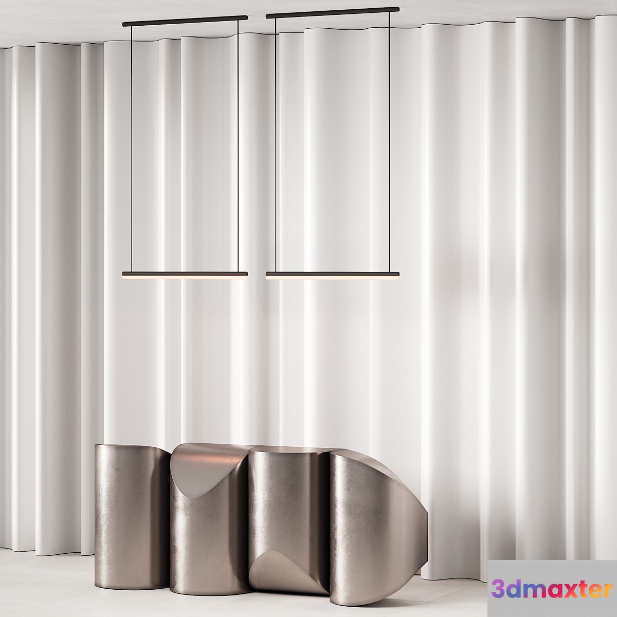 381 office furniture 19 reception desk 14 sculptural metal with wave wall