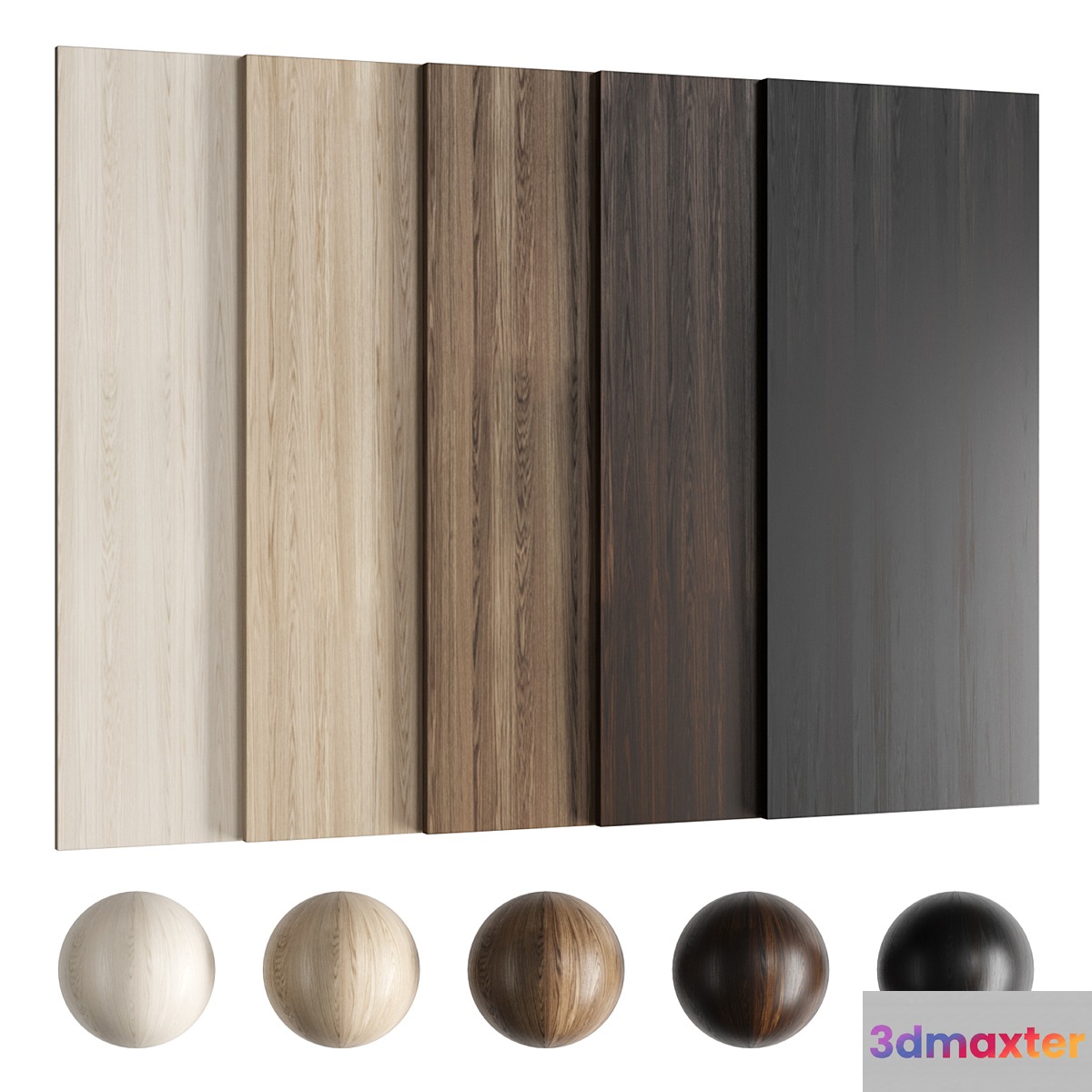 Wood material Oak 010 (Seamless texture) 3D Max