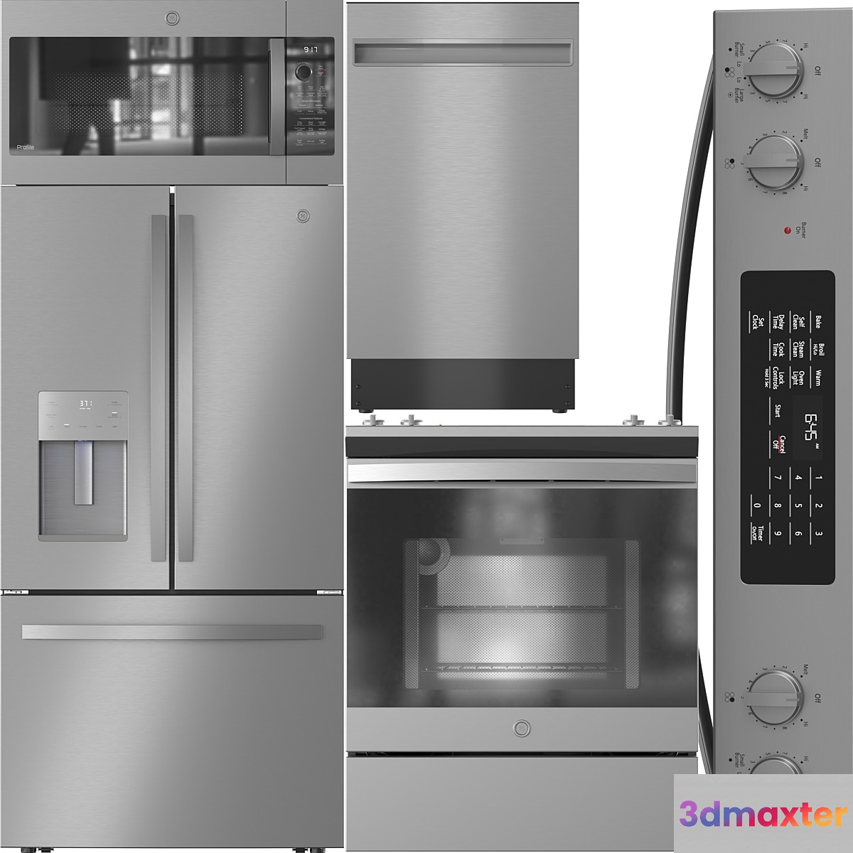 GE Appliance Collection 07 3D Max