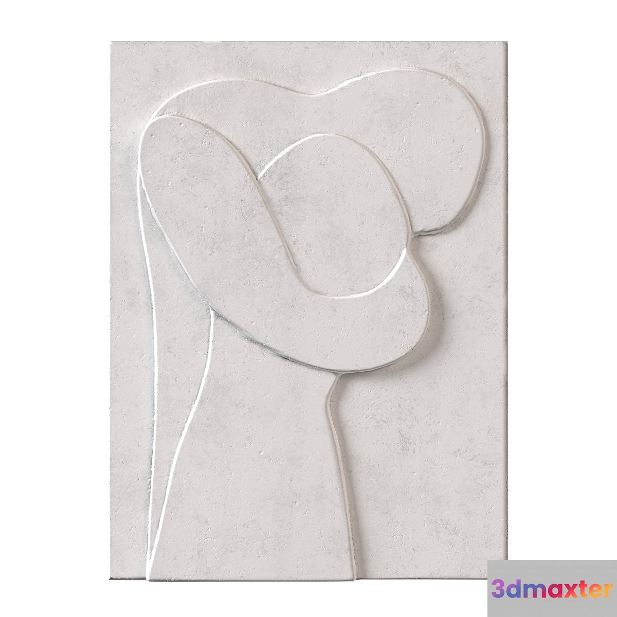Plaster panel embrace 3D Max