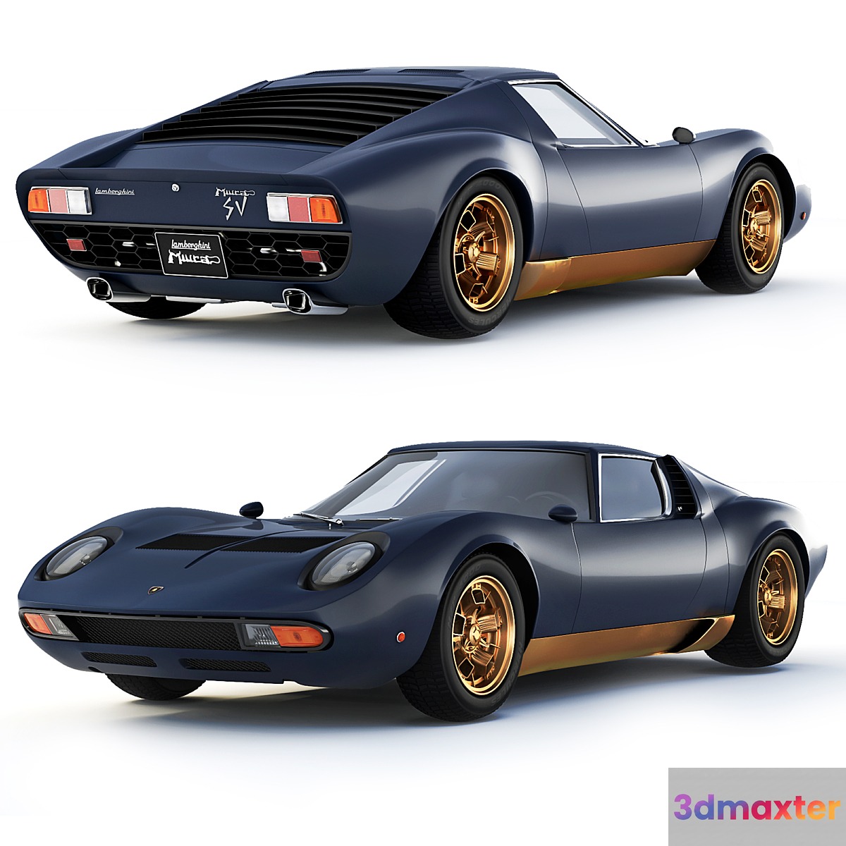Lamborghini Miura P400 SV 1971 3D Max