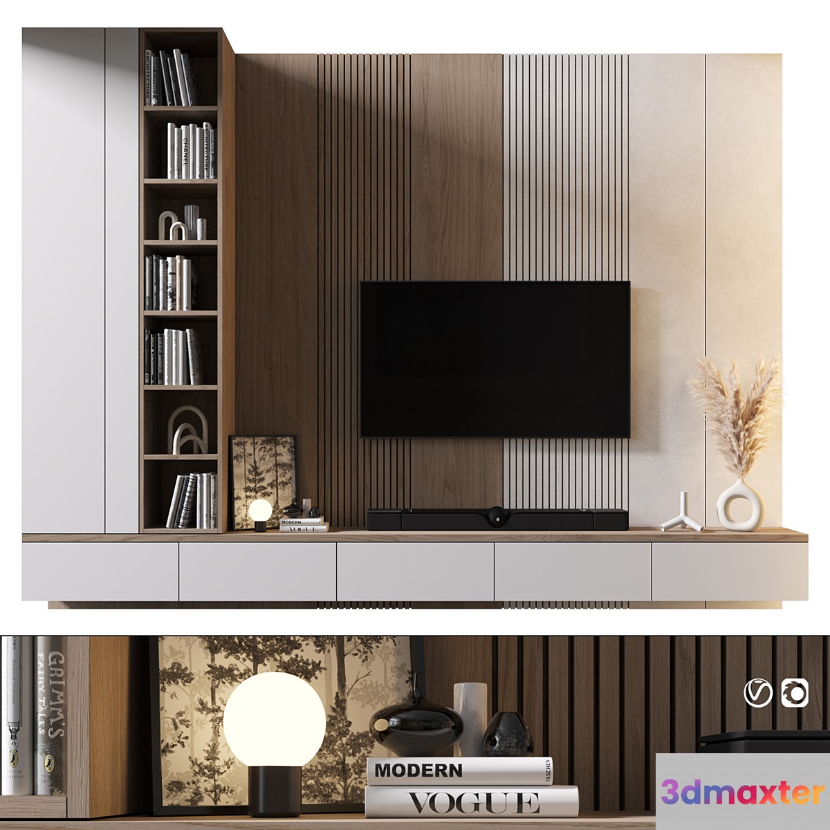 TV Wall | set 874 3D Max