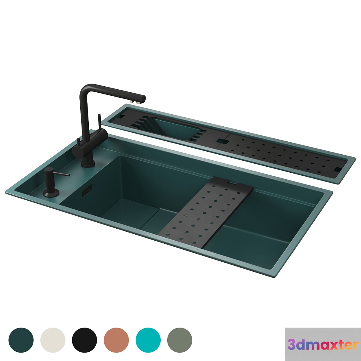 Sink and mixer Omoikiri Kinaru Pro 86-U_I