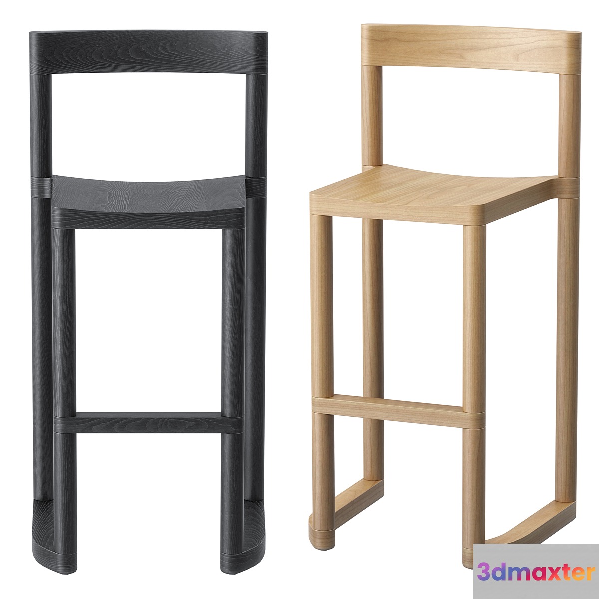 Resident Pier Barstool 3D Max