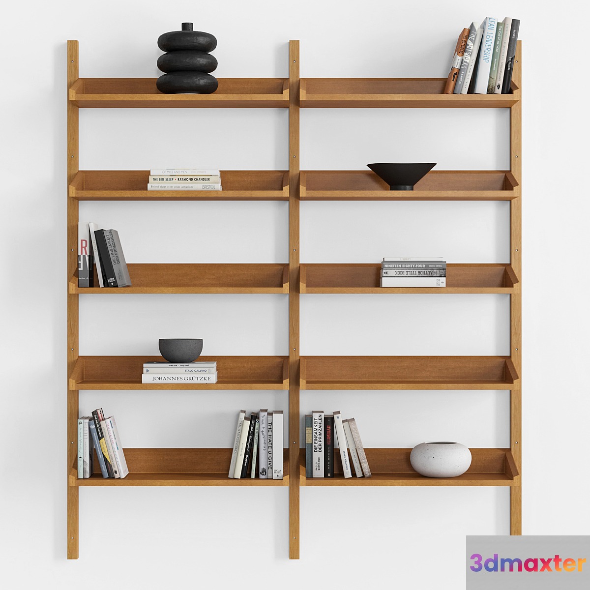 Mid Century Bookshelf 3D Max