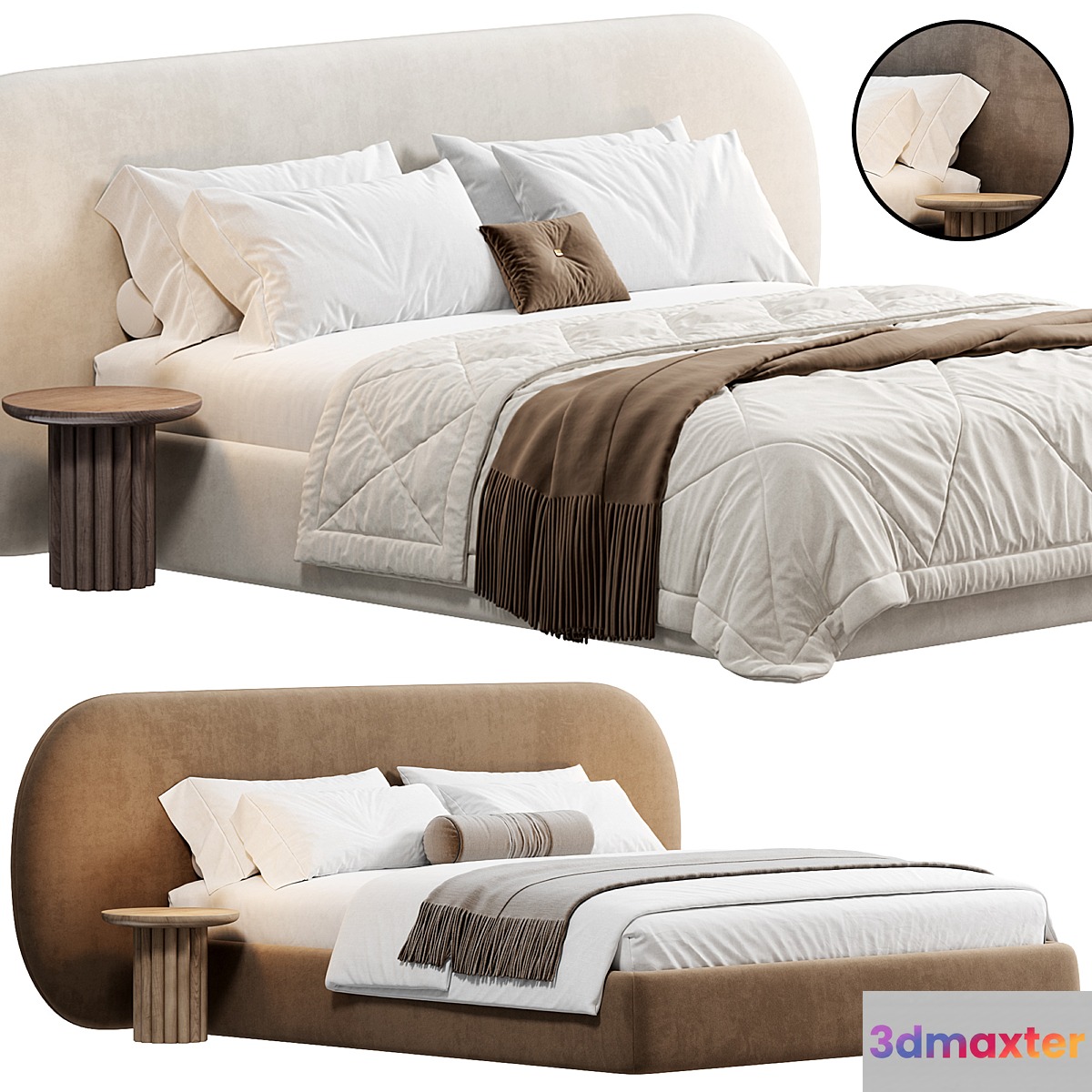Moca Cloud bed by oneandhome