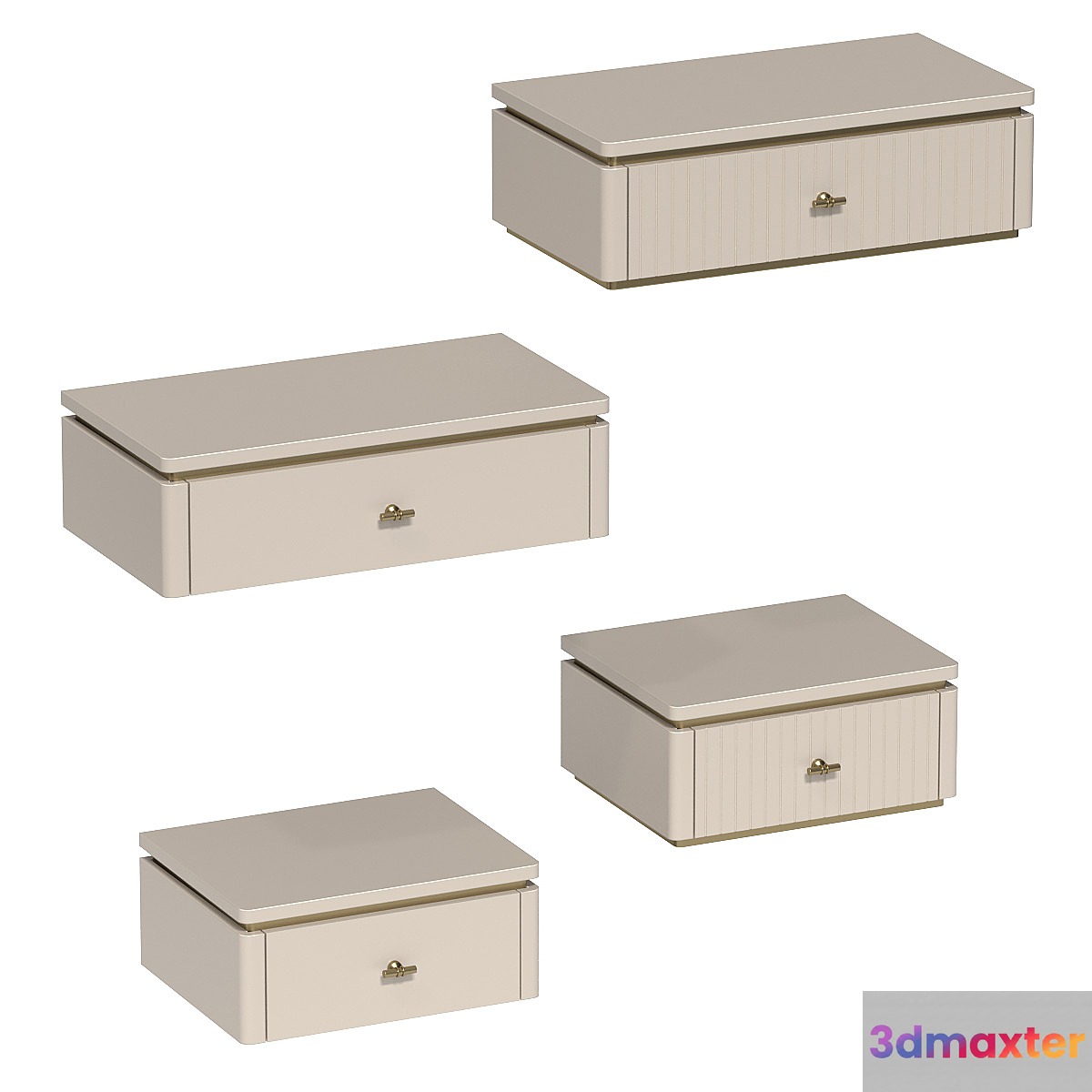 Badiko Caesar bedside tables 3D Max