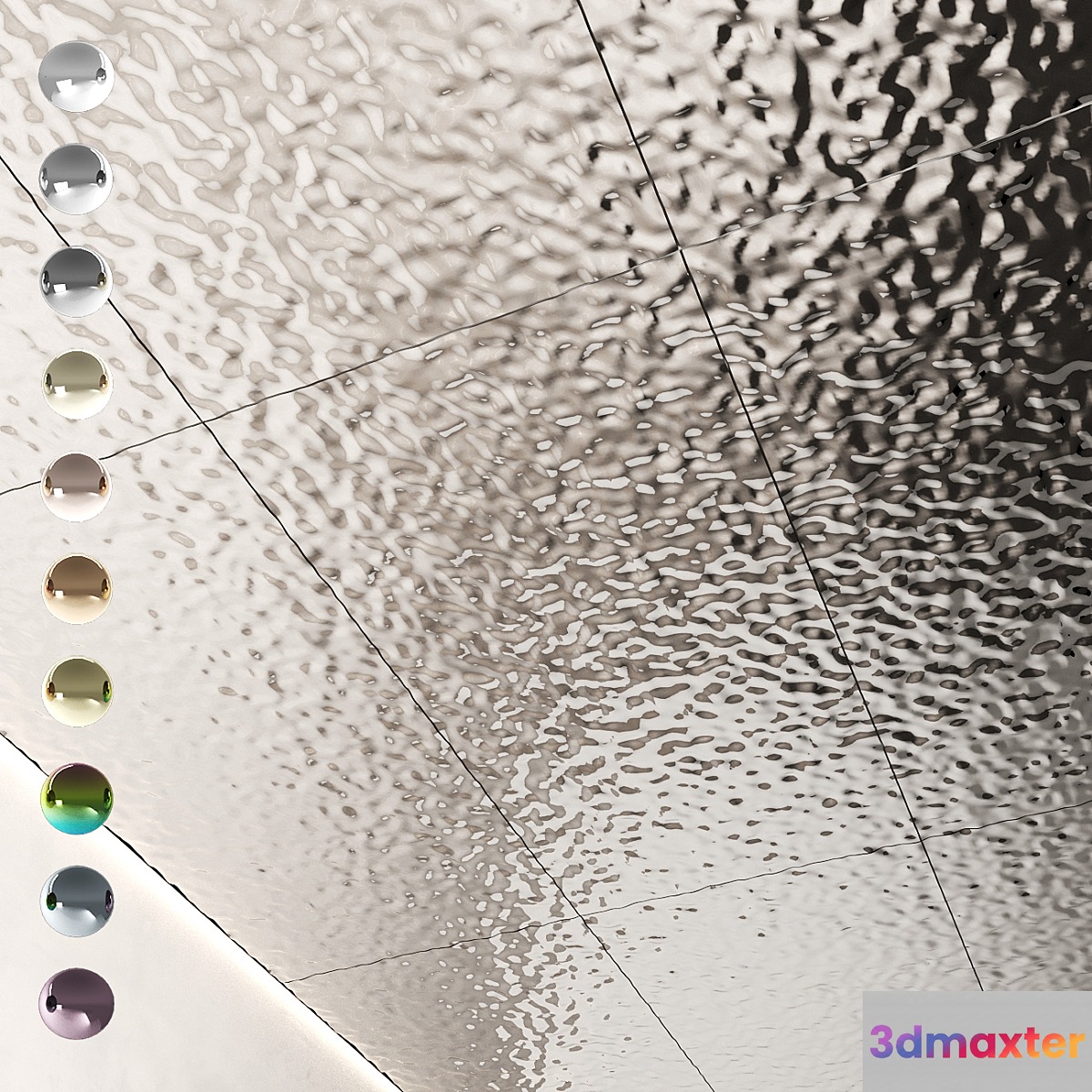 Decorative steel sheets with water ripples 01