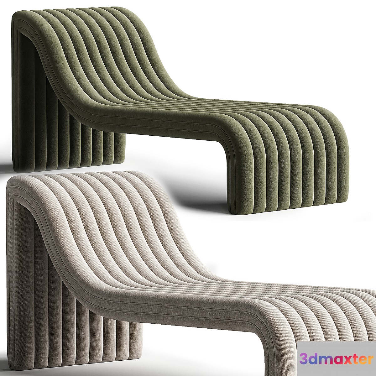 Barker Chaise Lounge 3D Max