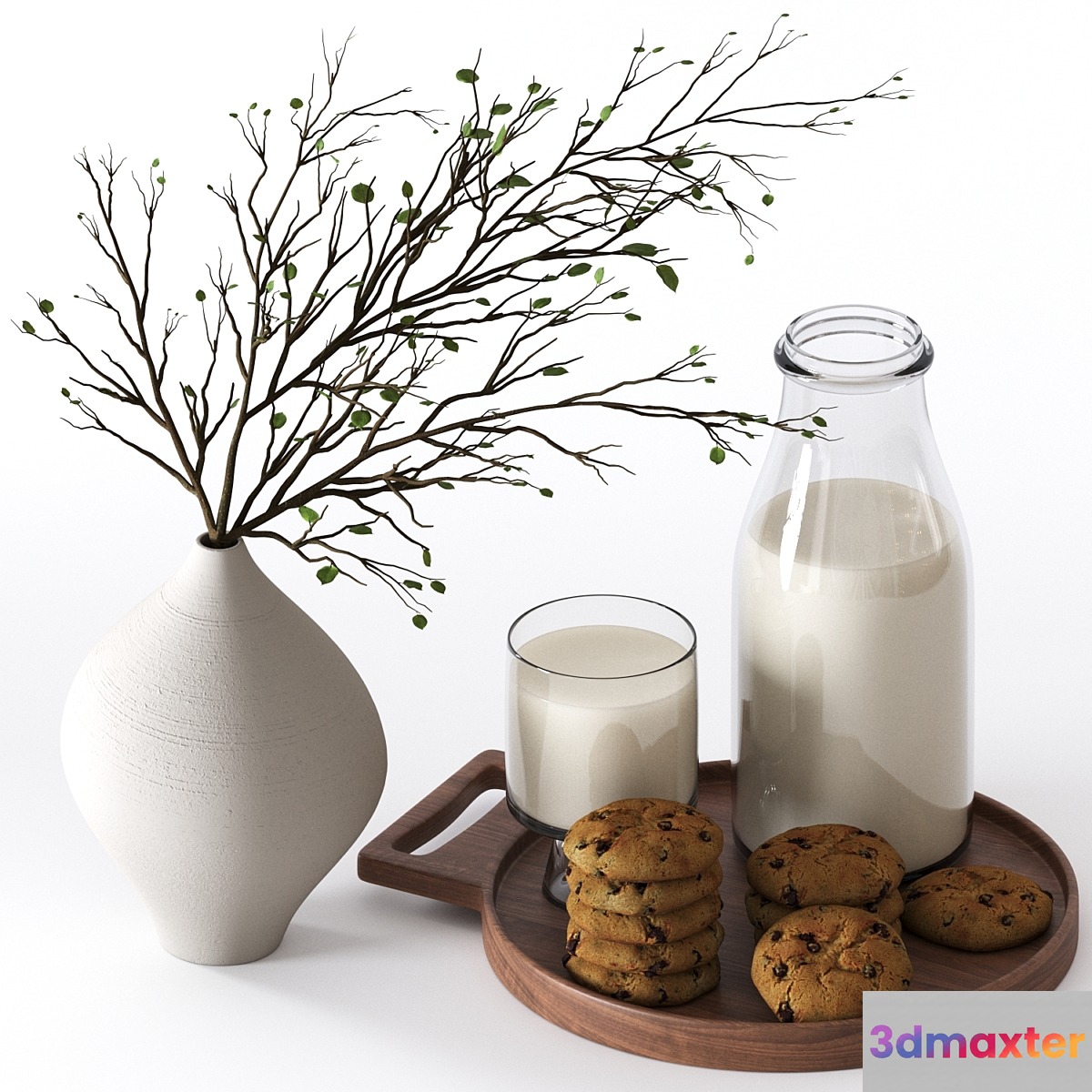 Food and drinks set 02 3D Max