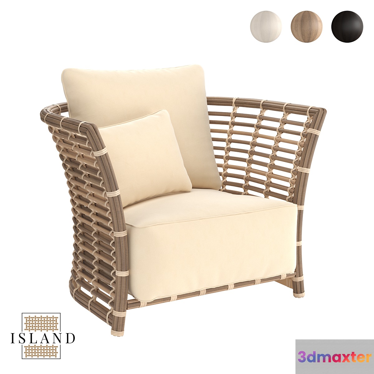 OM Armchair Villa 3D Max