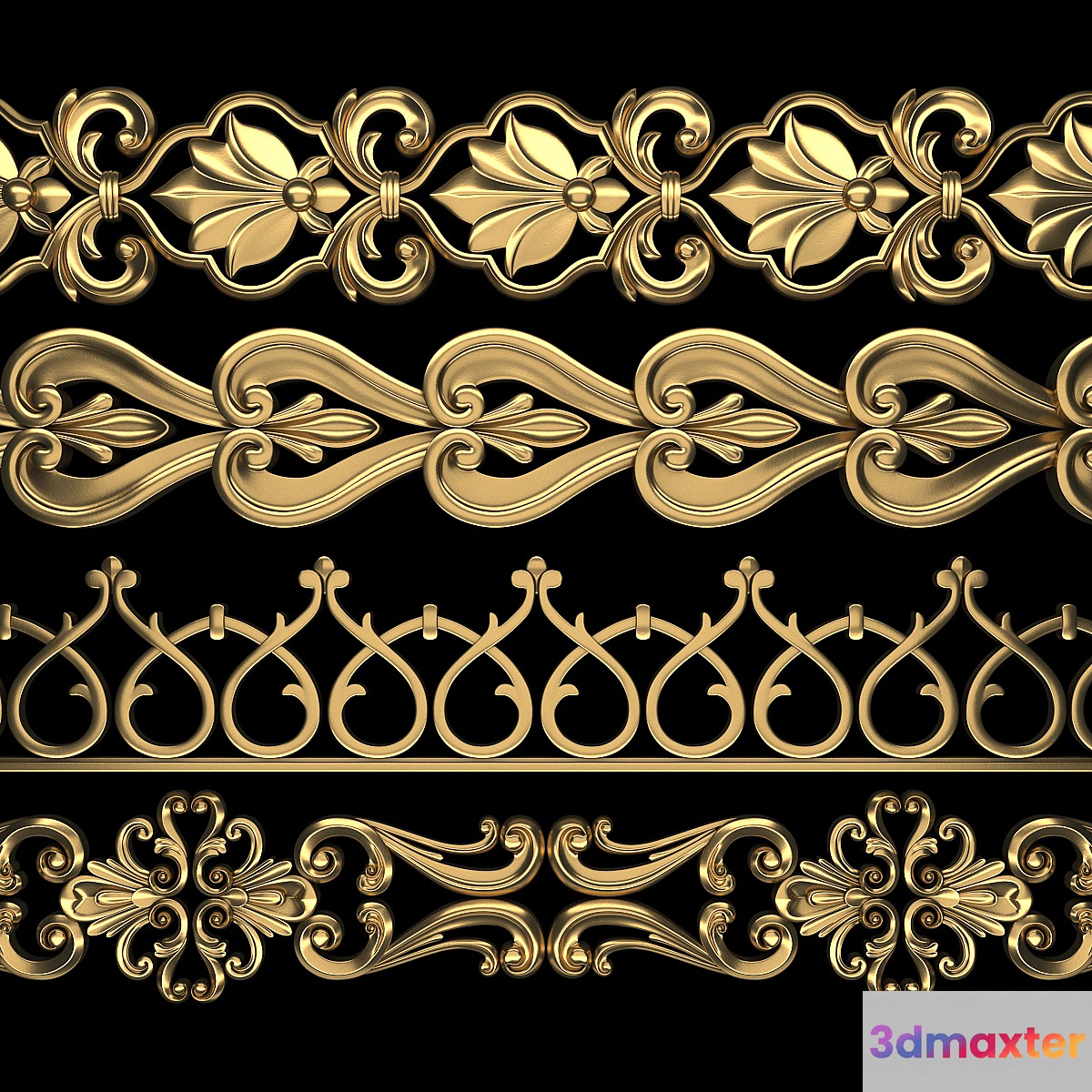 Path Ornament Pack 14 3D Max