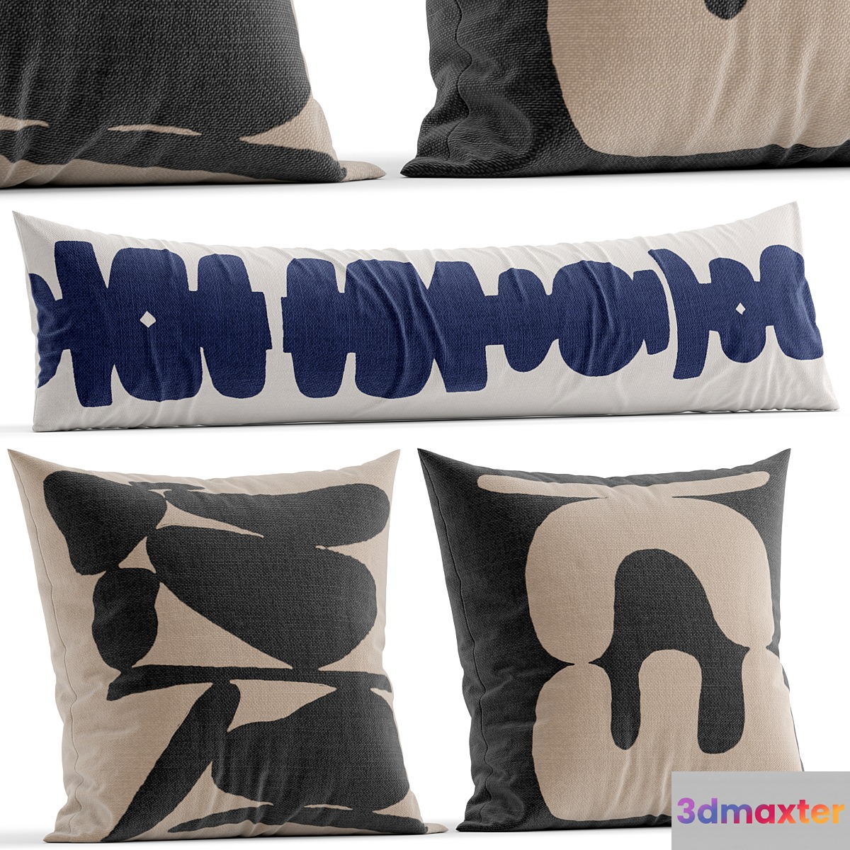 Westelm pillow 5 3D Max