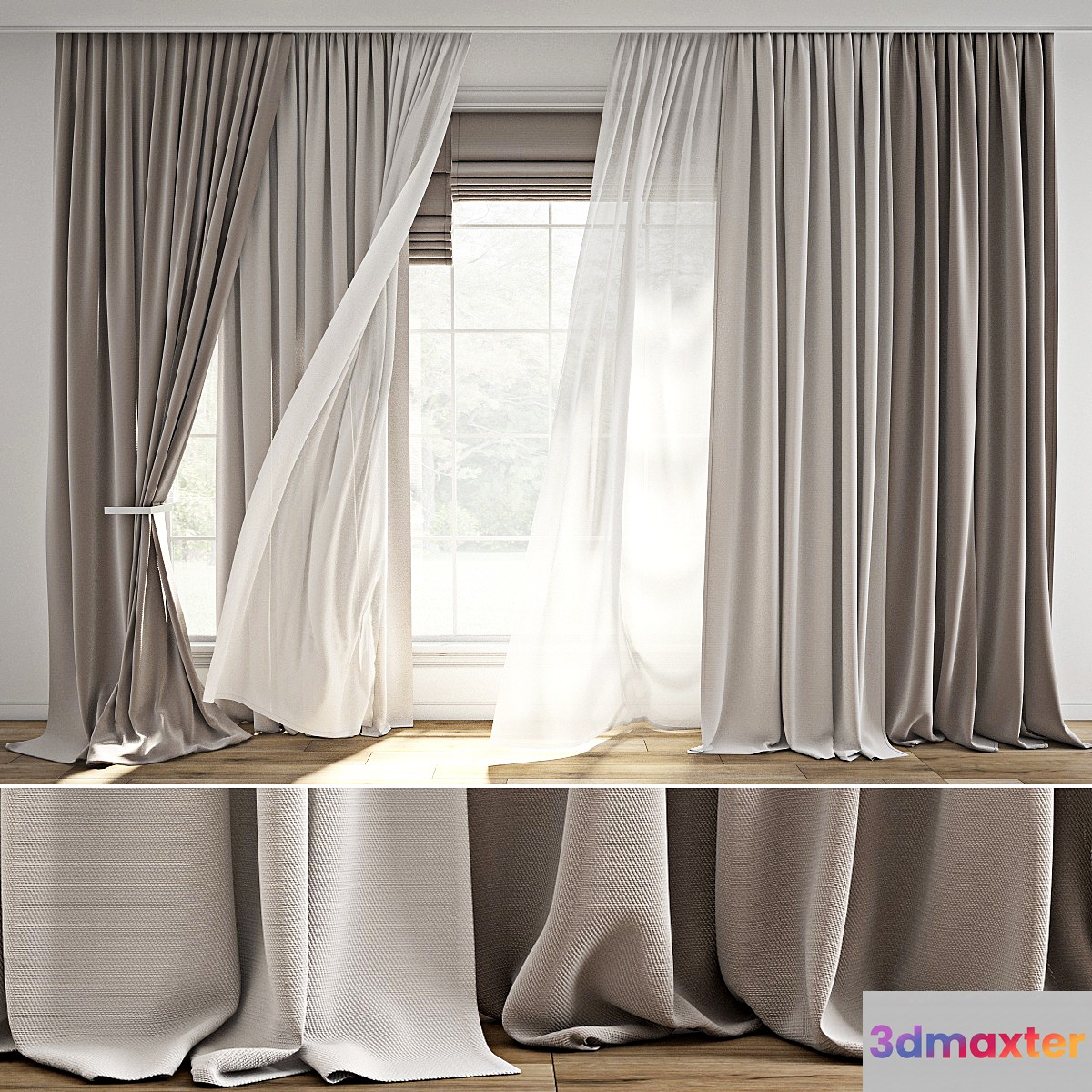 Curtain 817 3D Max