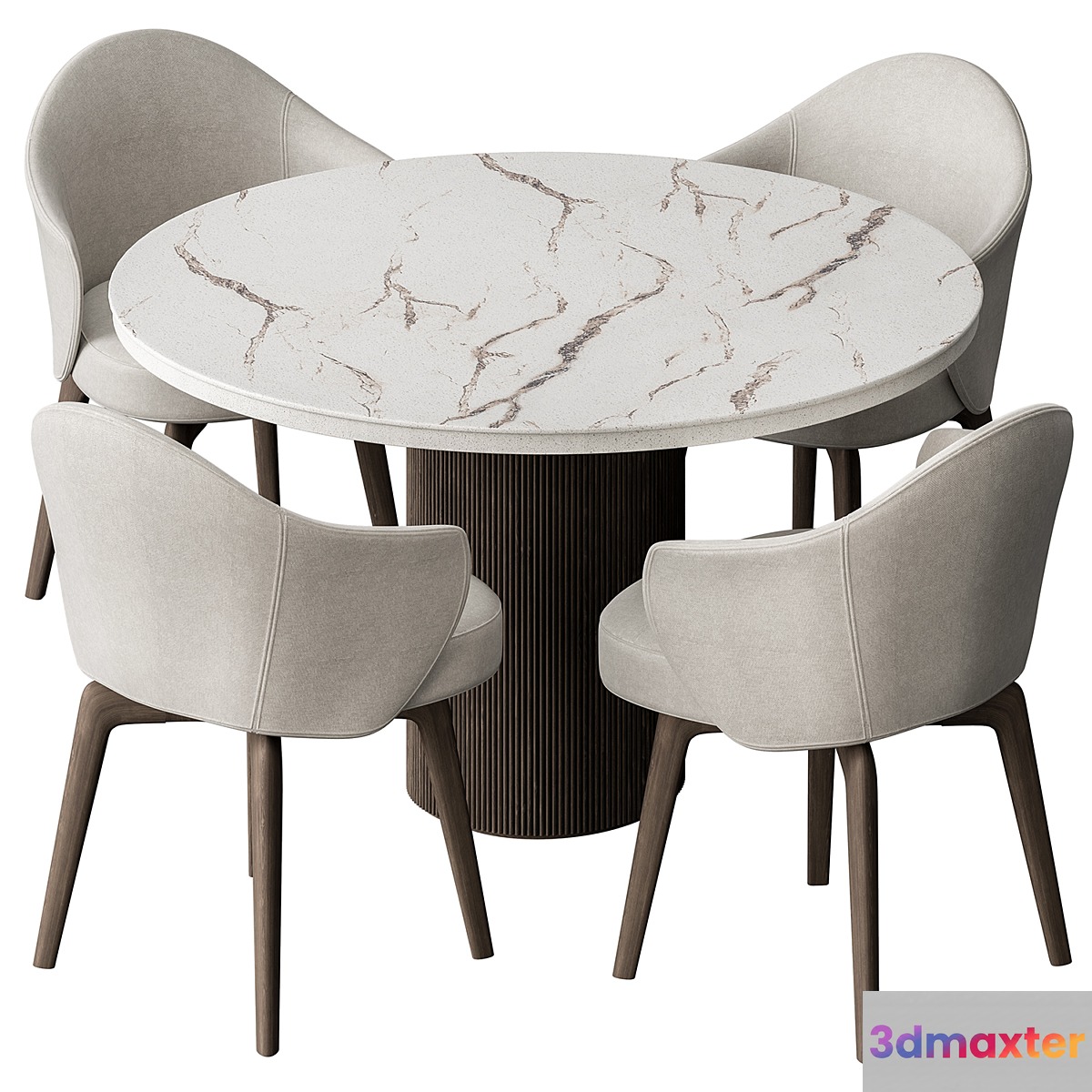 Round Dinning Table - Set 41