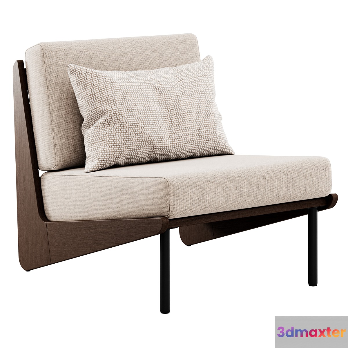Kinney Teak Lounge Chair by Crate and Barrel