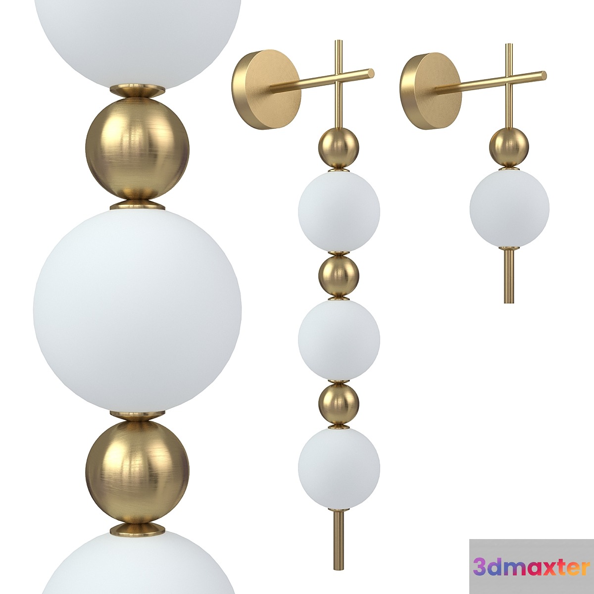 Wall lamp F-PROMO 4088-1W 4088-3W 3D Max