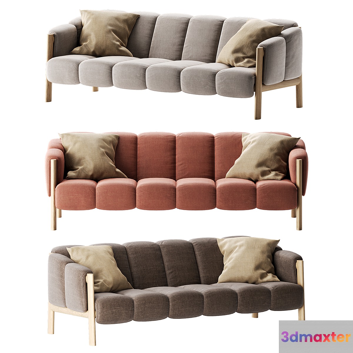 Garden sofa PLUMON by Kettal 3D Max