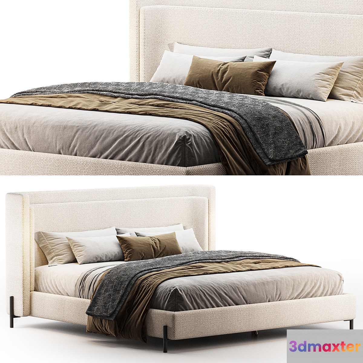 DALLON KING BED 3D Max