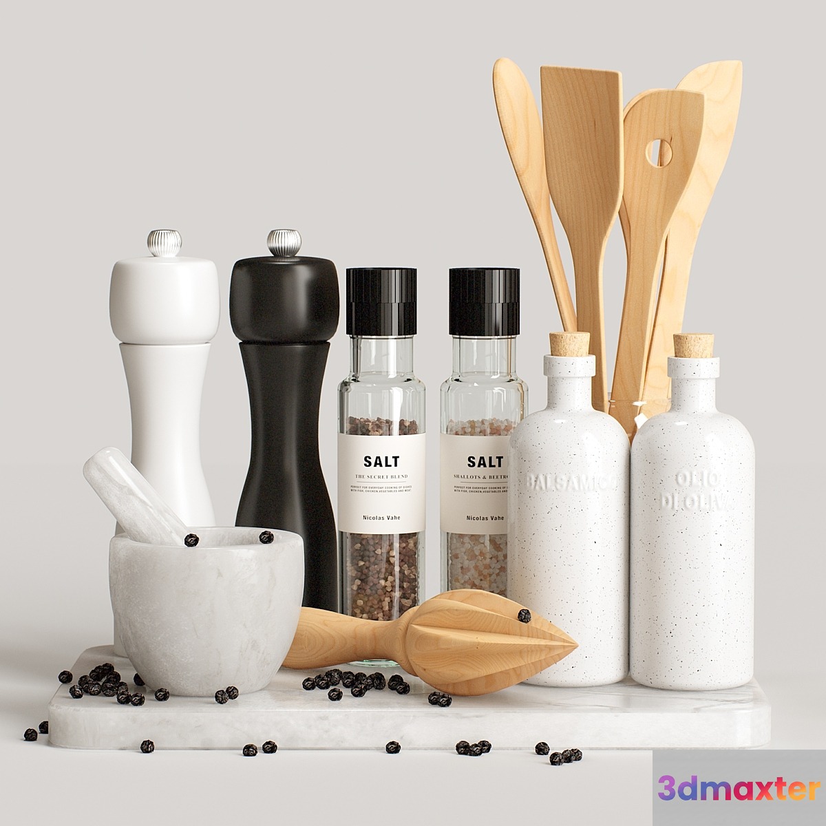 Decorative set for the kitchen 88 3D Max