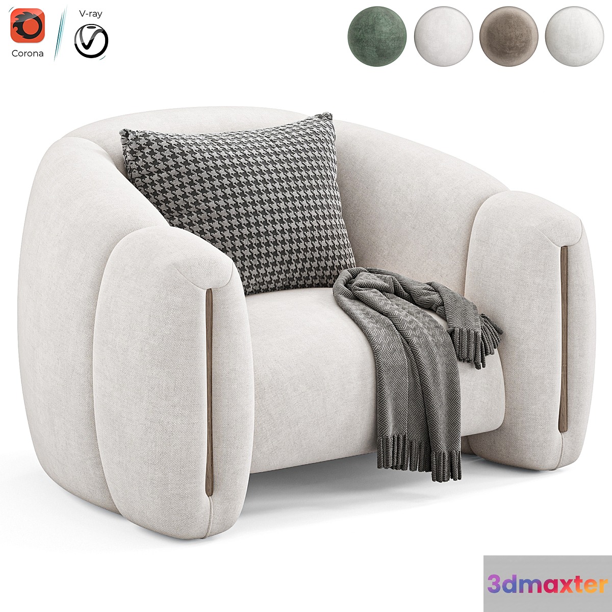 Jaqueline Armchair by Salmafurniture 3D Max